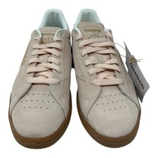 Reebok Club C Grounds UK Pink Suede Gum Sole Sneakers 100208146 Womens 7.5