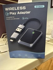 Wireless Car Play Adapter BY 960H. EXCELLENT CONDITION  OPEN BOX  N194