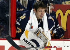 Martin Biron Photo Hockey Buffalo Sabres Nhl On Bench 300 Piece Jigsaw Puzzle
