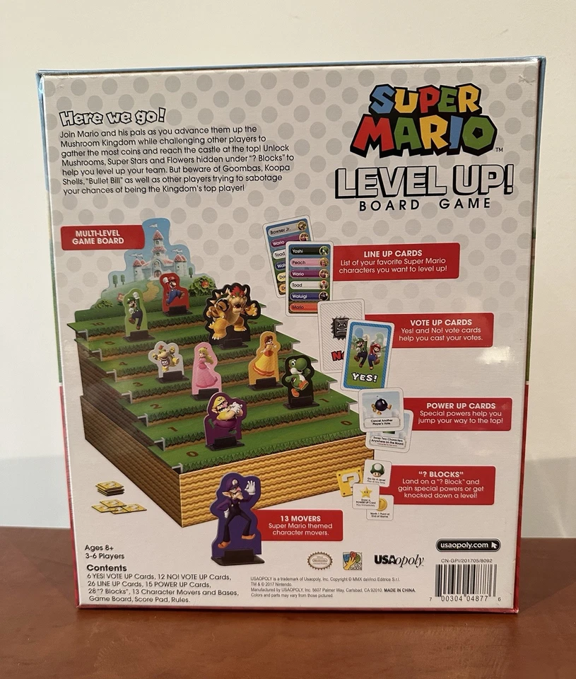 Nintendo Super Mario Level Up! Board Game Multiplayer Brand New & Sealed - Image 2 of 4