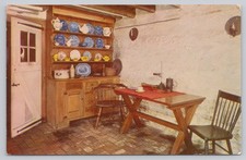 Betsy Ross House Philadelphia Basement Kitchen Postcard Mike Roberts 1951