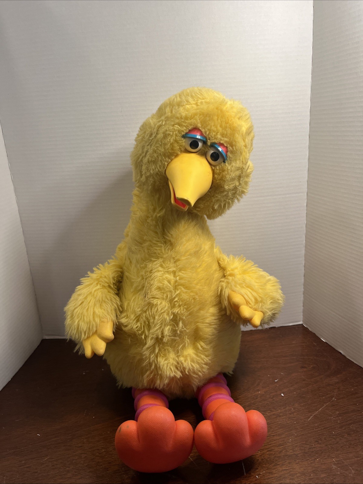 Vintage 1985 Big Bird Tape Player Plush Sesame Street - Untested