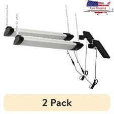 1000 Lumen Solar Powered LED Shop Light Garages Sheds Pathways Work Areas New