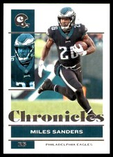 Miles Sanders 2021 Panini Chronicles #73 Eagles NFL READ FREE SHIP AutographDen