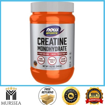 NOW Sports Creatine Monohydrate 120 Servings Energy Mass Building Supplement
