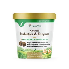 NaturVet Advanced Probiotics Enzymes Plus Dog Soft Chew 70 count