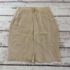Giorgio Armani Le Collezioni Womens Skirt Taupe Size 42 Pencil Summer Classy