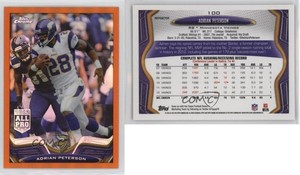 2013 Topps Chrome Retail Orange Refractor Adrian Peterson #100