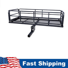 Cargo Carrier Hitch Mount Cargo Basket Luggage Rack Carrier W2 Receiver 750lbs