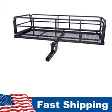 Cargo Carrier Hitch Mount Cargo Basket Luggage Rack Carrier w/2" Receiver 750LBS