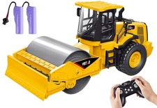 7-Channel Remote Control Road Roller Toy, [2025 Upgraded] 1:18 Scale Construc...