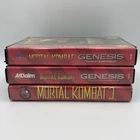 MORTAL KOMBAT Trilogy 1, 2 & 3 | Sega Genesis Game Lot | No Manuals
