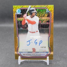 Justin Gonzales | 2026 Bowman Baseball | Prospect Auto Gold Shimmer 1st /50