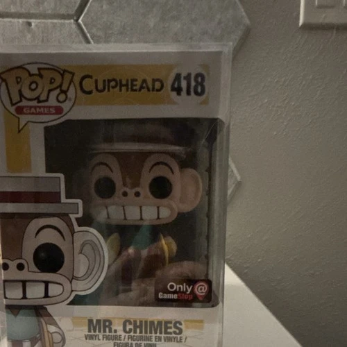 Funko Pop Mr. Chimes Cuphead GameStop Exclusive Figure