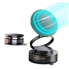 Upgraded 360° Vacuum Magnetic Car Phone Holder, Strong Suction Cup Phone Black
