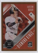2018 Panini Donruss Optic Diamond Kings Bronze Prizm Justin Bour #15 07rd