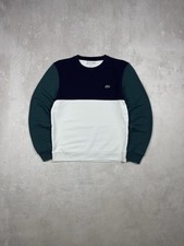 Lacoste Sweatshirt Colorblock Fleece Crew Neck Mens size M