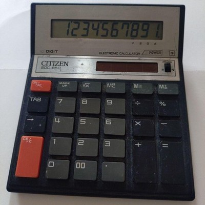 Showa Retro CITIZEN SDC-850 electronic calculator #71139d