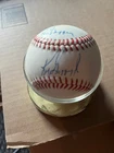 Ken Griffey Jr and Sr Signed Bobby Brown American League Baseball