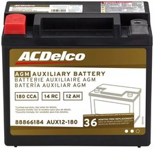 Genuine ACDelco Auxiliary Battery 88866184