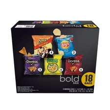 Frito Lay Bold, Mix Chips Variety Pack, 18 Count.