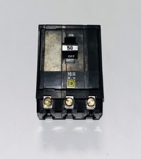 Square D QOB350 Circuit Breaker 50 Amp 240 Volt 3 Pole Bolt On W