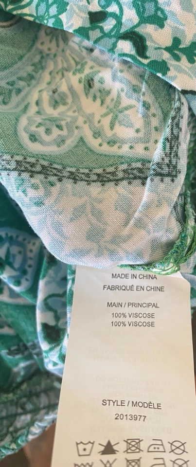 Katies Top Blouse Shirt Size 18 Green Boho 3/4 Sleeve New Tagged $84 - image 4 of 4