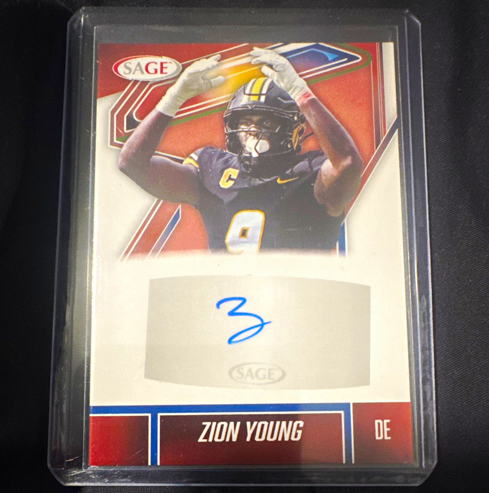SAGE 2025 Zion Young Autograph Card #A-ZY Missouri Tigers NCAA Football
