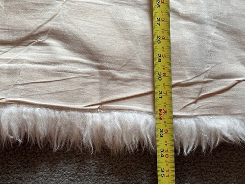 TAPIS/SUSPENSION MURALE OURS POLAIRE EN FOURRURE D'ALPAGA PURE DU PÉROU 46" x 32" FAIT MAIN - Photo 7/8