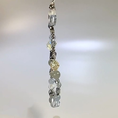 Y2K Beaded Phone Chain Luxury Wrist Short Rope Bag Phone Accessories - Photo 7 sur 8