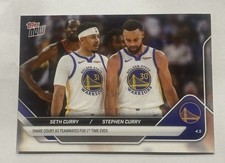 2025-26 Topps Now NBA #244 Steph Curry & Seth Curry Warriors Teammates PR:2624