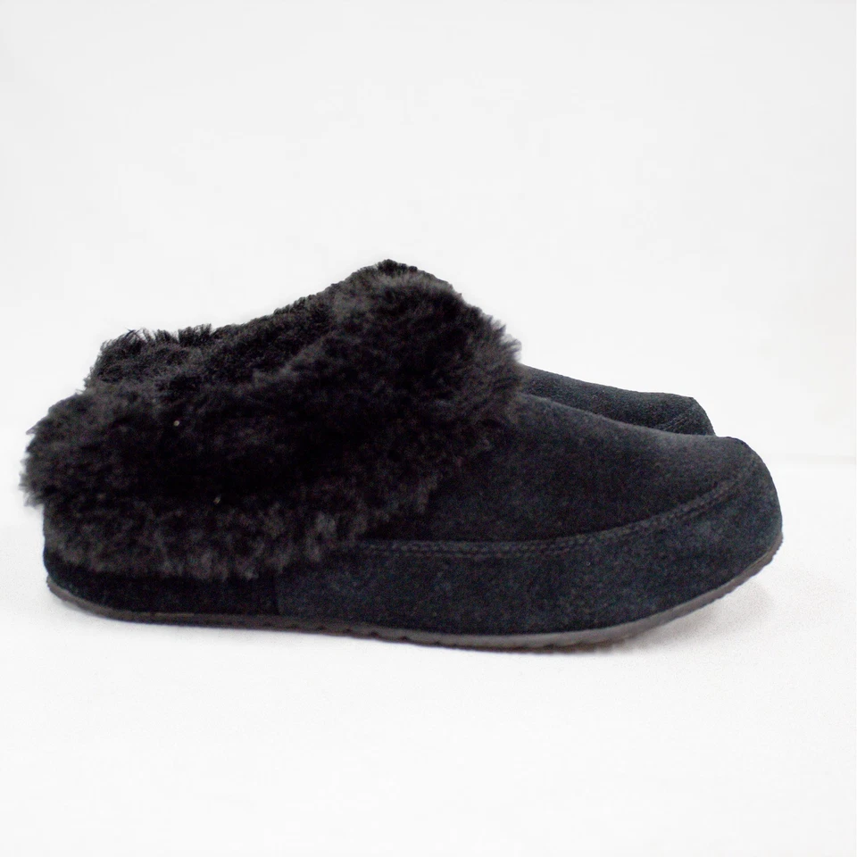 Zapatilla Sorel Go Coffee Run negra gamuza imitación piel zueco recortado para mujer talla 8 Foto 4 de 4