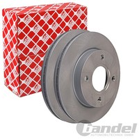 2X febi Bremsscheiben Ø239Mm Vorne Passend FÜR Ford Courier Escort Fiesta KA