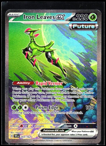 Iron Leaves ex 203/162 Special Illustration Rare SV05: Temporal Forces | NM |PWE