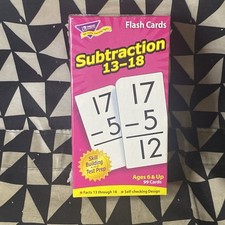 TREND FLASH CARDS SUBTRACTION 13-18 99 Cards T-53104 New Sealed