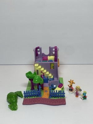 Vintage Polly Pocket Animal Wonderland Giraffe House ~ Complete, Treetop Broken