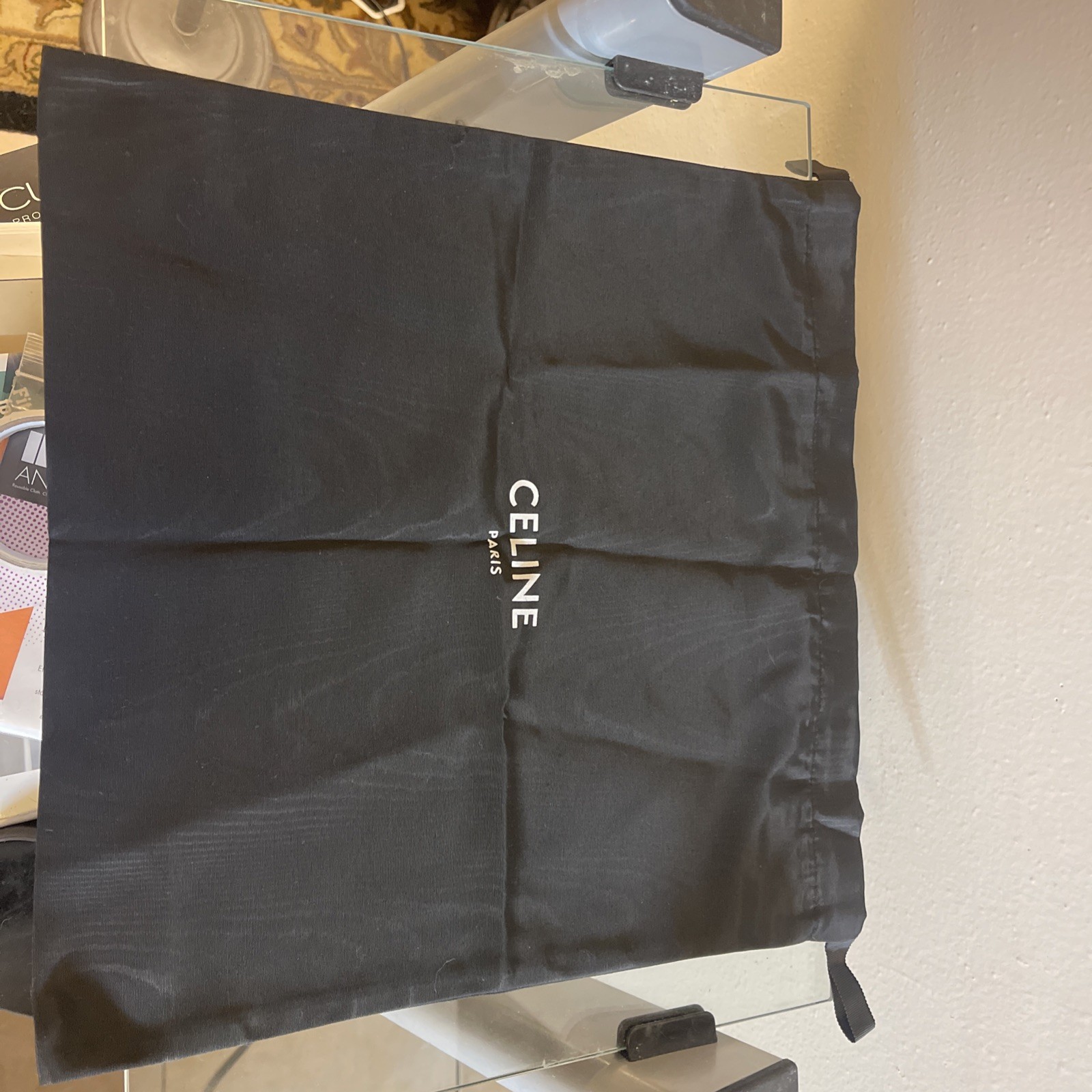 Authentic Celine Current Style Black Drawstring D… - image 3