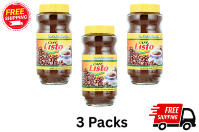 La Salvadorena Brand Cafe Listo Instant Coffee 7 oz 3 Packs