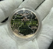 2022 U.S. Silver American Eagle Access Denied Pirate Edition 1 oz Silver Coin CO