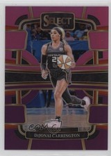 2024 Select WNBA Concourse Pink & Purple Prizm 40/99 DiJonai Carrington #18 yw3