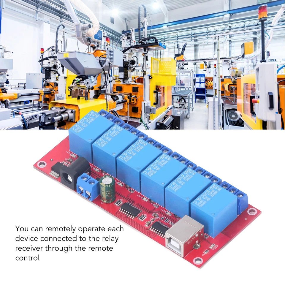 6 Channel USB Relay Module Home Farm Wireless Control Board For Households - Image 3 of 4