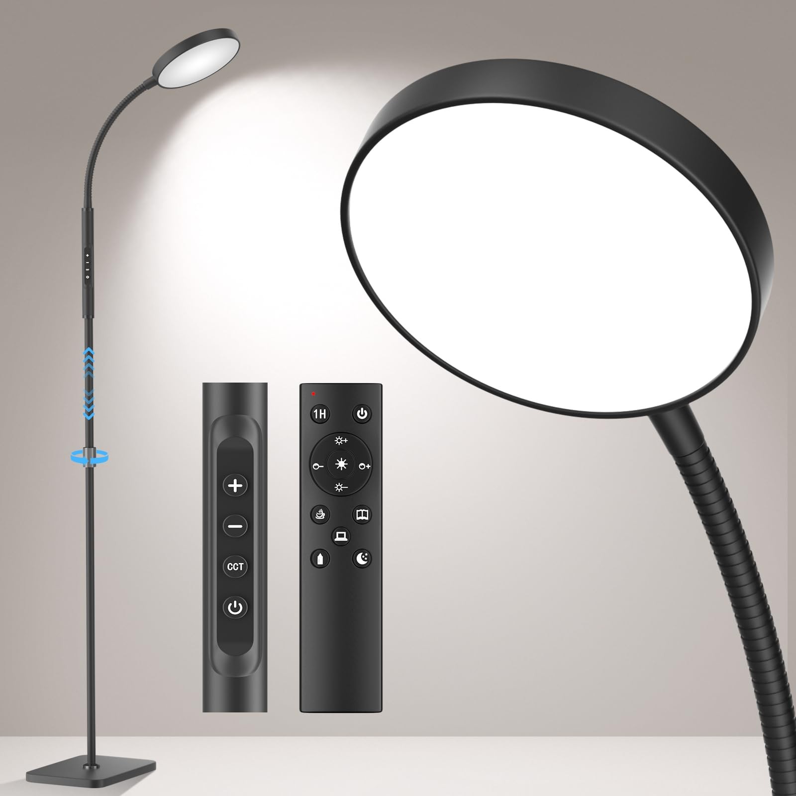 Adjustable LED Floor Lamp for Living Room Bedroom with 120 Lights-image