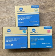 Genuine KONICA MINOLTA TNP50 Toner Set Yellow,Magenta ,Cyan For bizhub C3100P