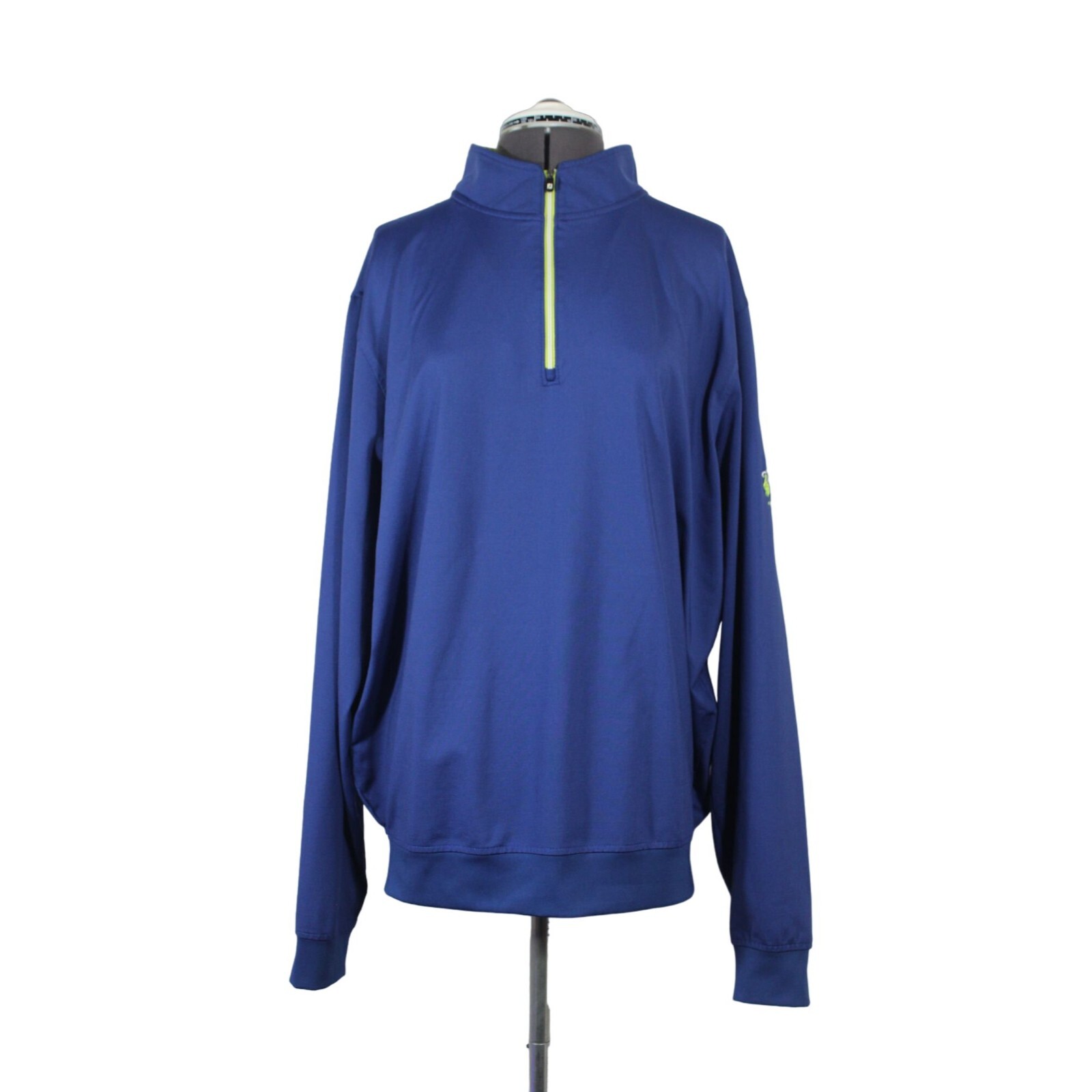 Jersey Aigle Hombre - Cuello Subido Con Cremallera, Color Azul