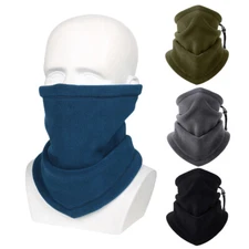 Winter Ski Face Mask Fleece Neck Warmer Gaiter Unisex Cold Weather Sports Scarf
