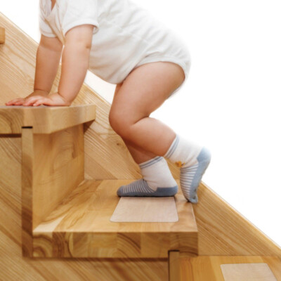6''x24'' Stair Treads Non-Slip Strips Indoors Clear Safety Anti Slip Step Grip Tap
