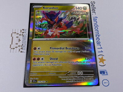 2024 Koraidon HOLO RARE 119/162 SV Temporal Forces Pokemon card NM/LP | eBay 2024 Koraidon HOLO RARE 119/162 SV Temporal Forces Pokemon card NM/LP | eBay
