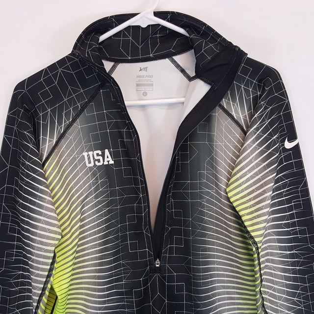 nike women's pro hyperwarm half zip long sleeve shirt