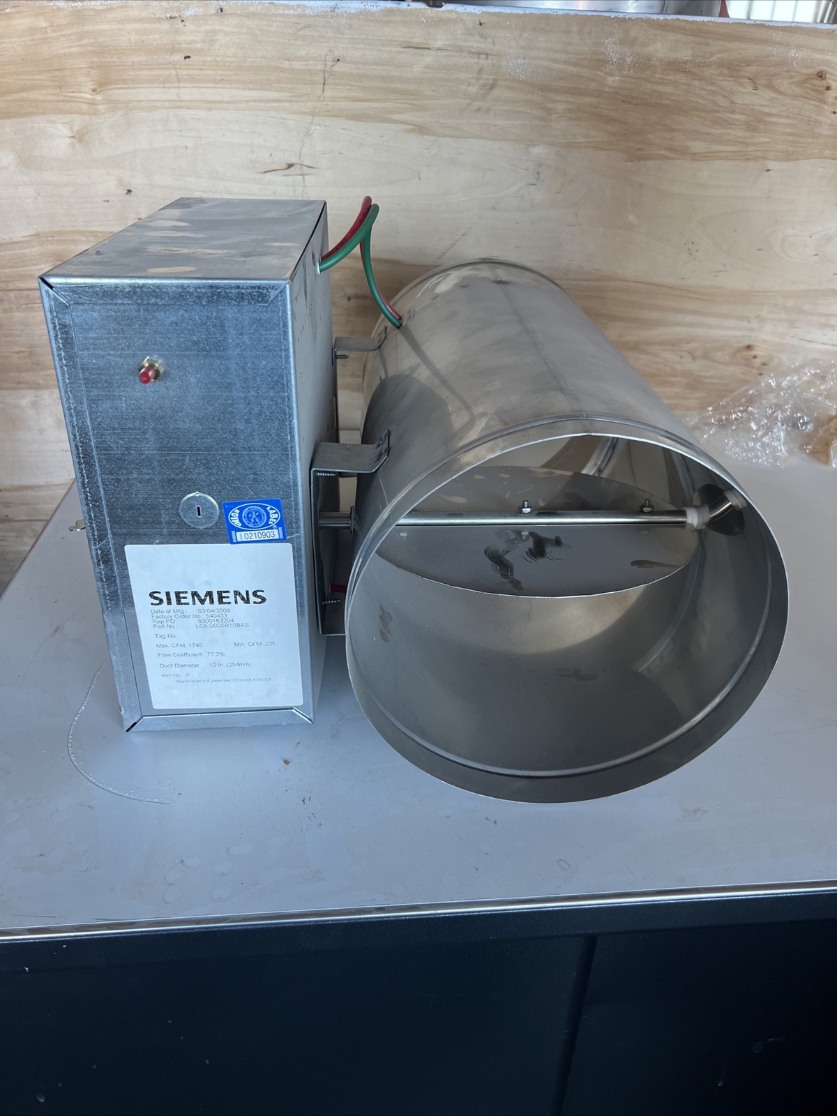 Siemens LGE Laboratory Exhaust Air Terminal P/N LGEG000R10BAS eBay