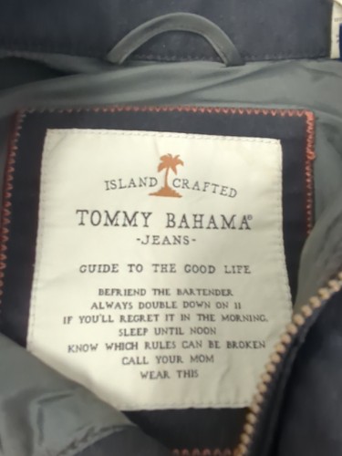 Tommy Bahama Jeans Full Zip Metal Buttons Vintage Jacket Size Medium - Picture 10 of 11